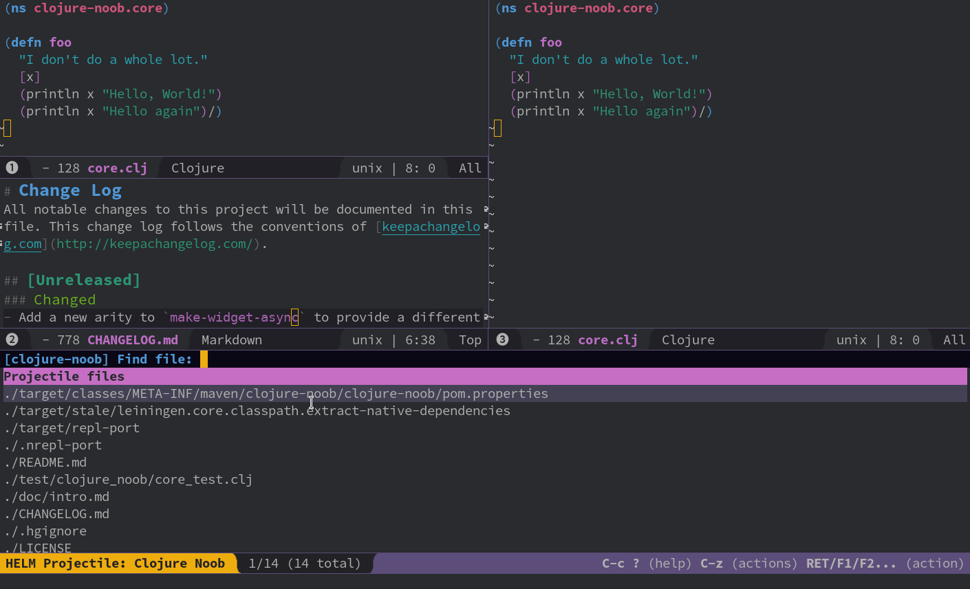 Clojure Journey III – Emacs for Beginners Course – O. Valadares' Blog